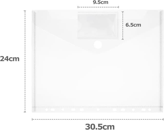 Detalle 2 de Carpetas A4 transparentes 20 unidades
