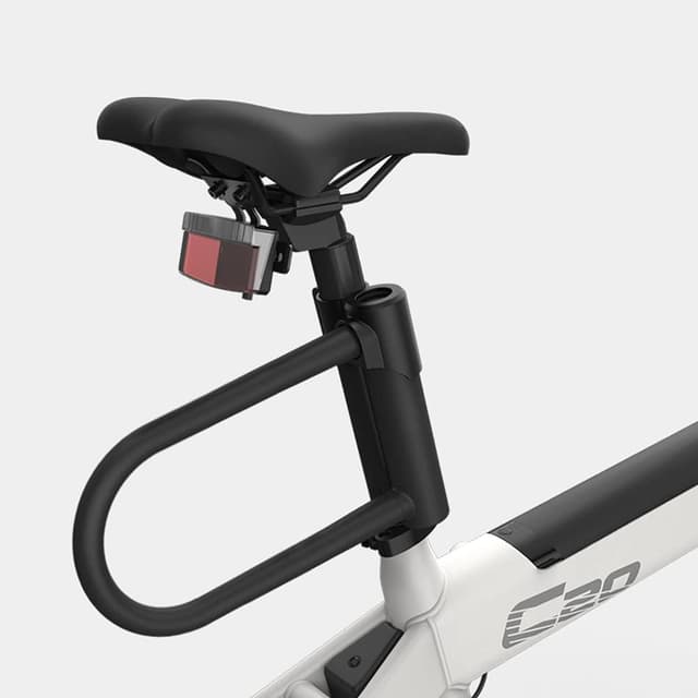 Detalle de Lucchetto a U per bici antitaglio con cavo flessibile 1,2 m e staffa di montaggio (Grilli WNPA)