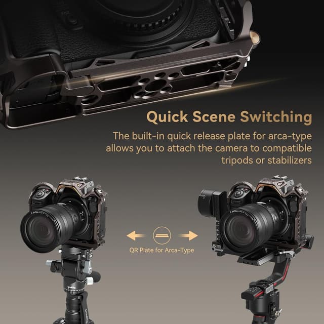 Detalle 2 de SMALLRIG Kit de cage Z8 Night Eagle pour Nikon Z8 (4317) — cage complète en alliage d’aluminium