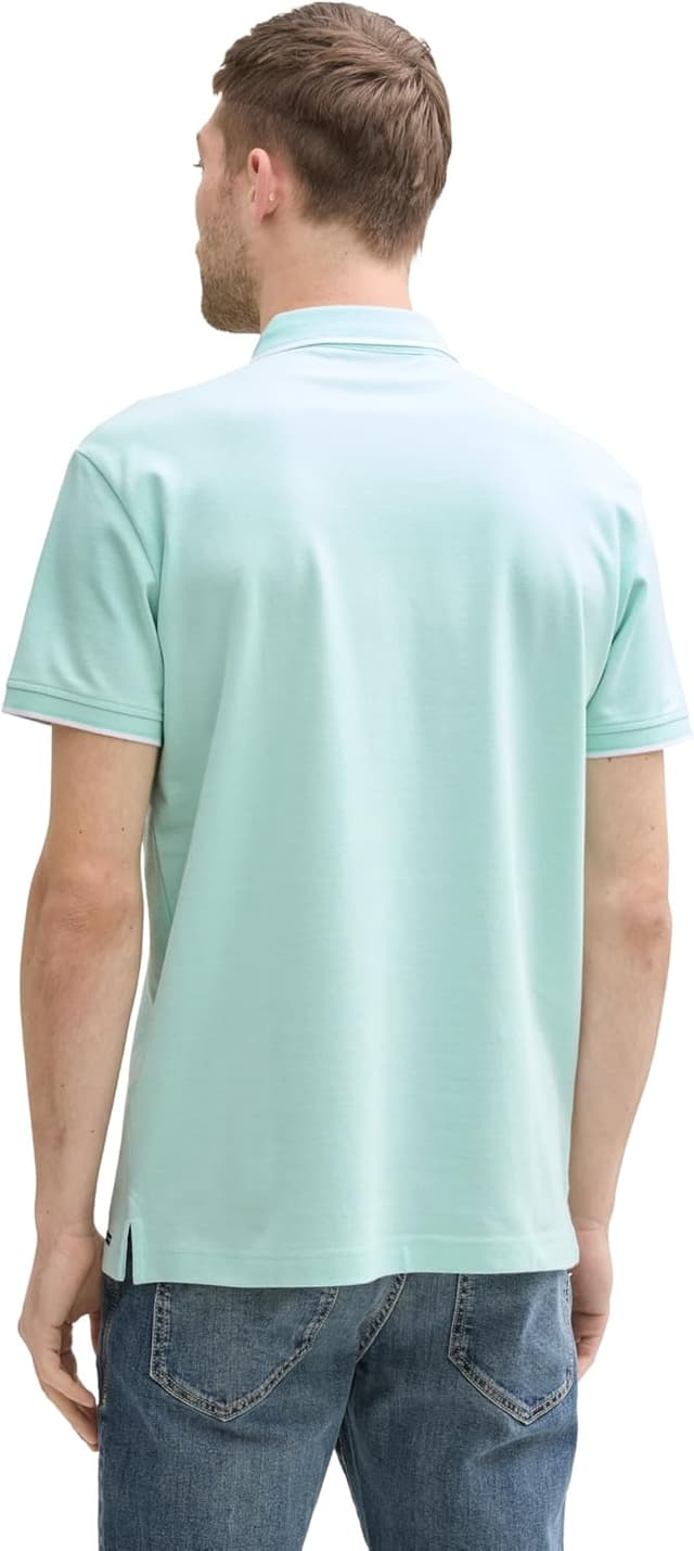 Detalle de Tom Tailor 1045629 Polo da uomo a maniche corte (confezione da 1)