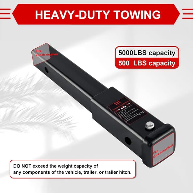 Thumbnail 4 de TYT 12" Trailer Hitch Extension 5000 lbs 🚚