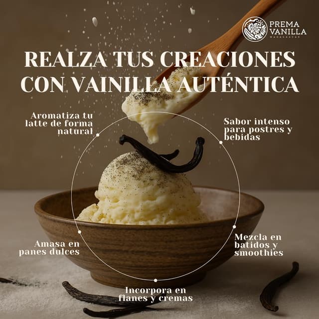 Thumbnail 3 de PREMA VANILLA Vainas Bourbon 14-18 cm 🍮