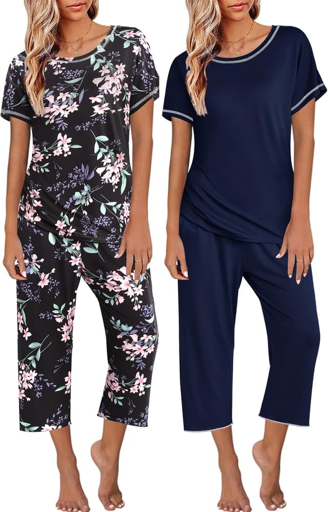 Thumbnail 6 de Ekouaer pyjama femme été, 2 pièces