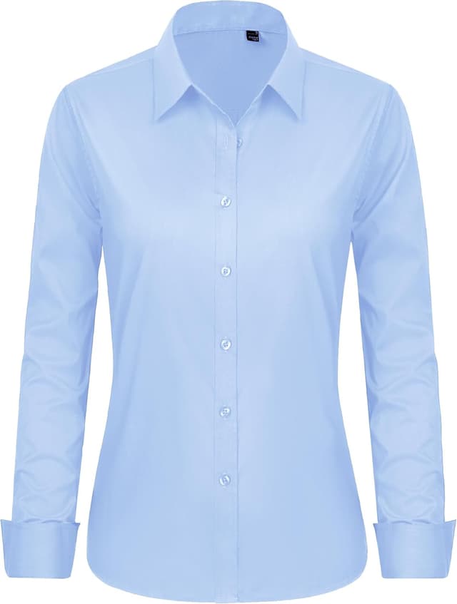 Detalle de J.VER Bluse Damen Oversize aus 95% Baumwolle