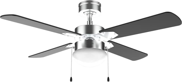 Detalle de Cecotec EnergySilence Aero 450 IronBlack da soffitto con luce, 50 W, 106 cm e 3 velocità