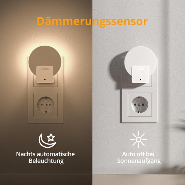 Detalle 2 de Lyridz Nachtlicht 2 Stück