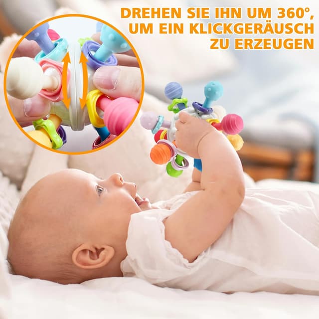 Thumbnail 2 de Beißspielzeug Greifball 10,5 cm