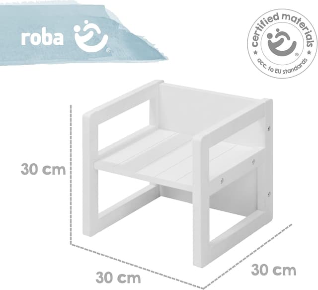 Thumbnail 6 de roba Silla Infantil Blanca Reversible con 3 Alturas