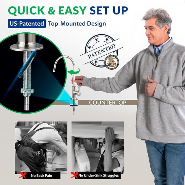 Thumbnail 6 de iSpring RCC7AK-UV 7-Stage Under Sink Reverse Osmosis System with Alkaline Remineralisation + UV, 75 GPD