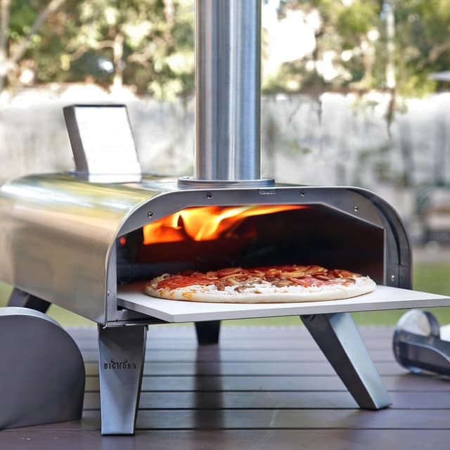 Thumbnail 6 de BIG HORN OUTDOORS Wood Pellet Pizza Oven — portable stainless steel pizza maker for Neapolitan-style pies