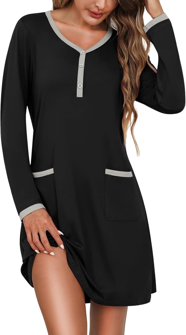 Imagen de Litherday Camisón Mujer Algodón S-XXL en OfertitasTOP