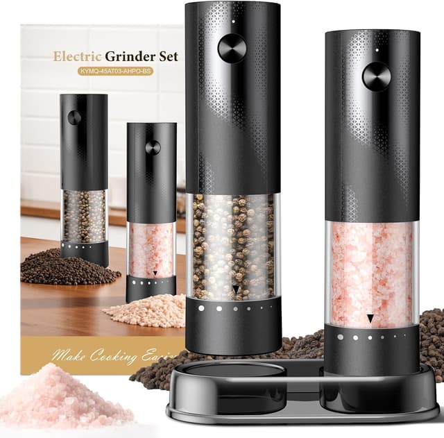 Detalle de Electric Salt and Pepper Grinder Rechargeable 100ml đź§‚