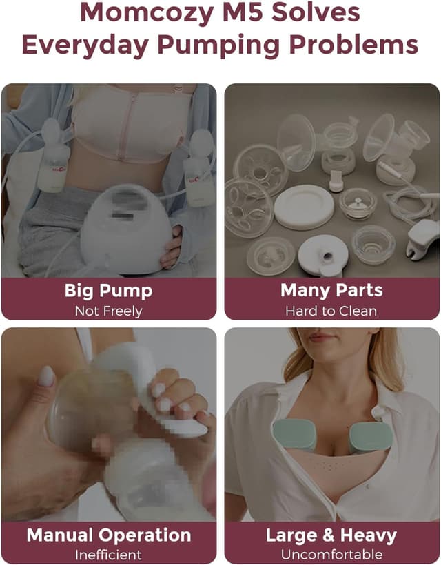 Thumbnail 5 de Momcozy M5 wearable breast pump 24mm