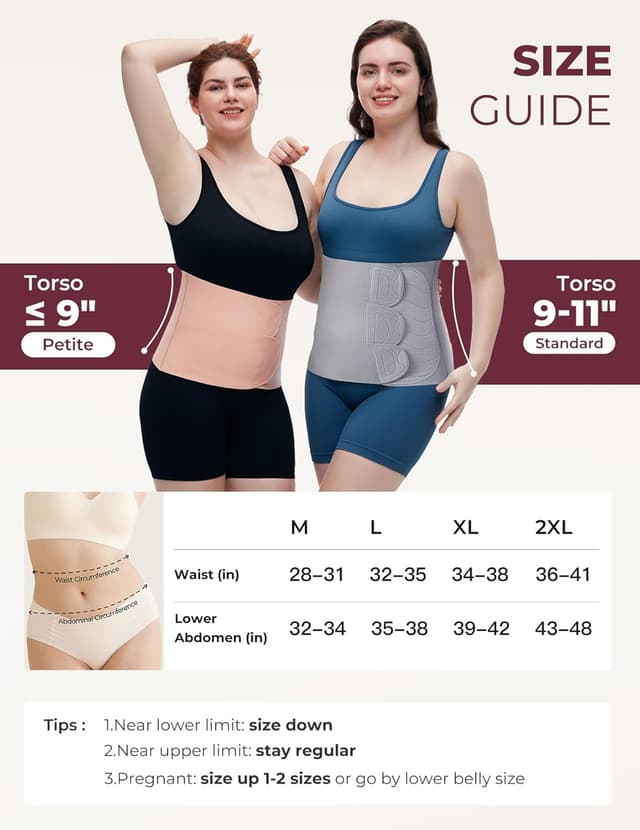 Detalle de Momcozy Ergowrap Postpartum Belly Band for C-Section Recovery