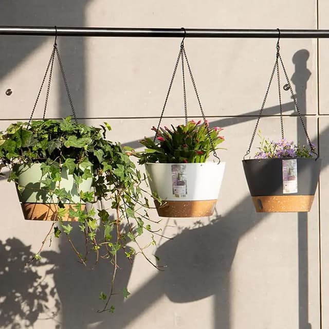 Thumbnail 6 de LoNinLoAn 8pc Hanging Basket Chains (3-Point) with Hooks for Black Plant Pots & Bird Feeders