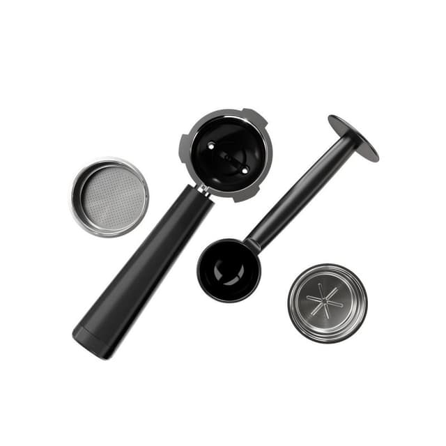 Detalle 2 de Cafetera manual AEG EC6-1-6BST con espumador de leche, 1L y 15 bares