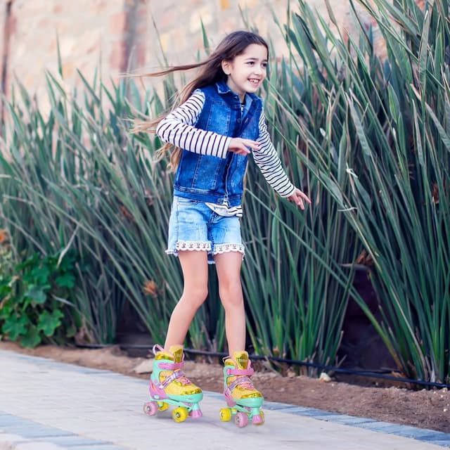 Thumbnail 5 de Nattork Adjustable Kids Roller Skates for Girls & Boys 4 Sizes