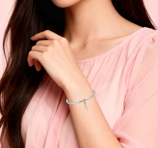 Detalle de Vegaine Weihnachts‑Charms für Armbänder: Christmas Sweet Charm Trio aus 925 Sterling Silber