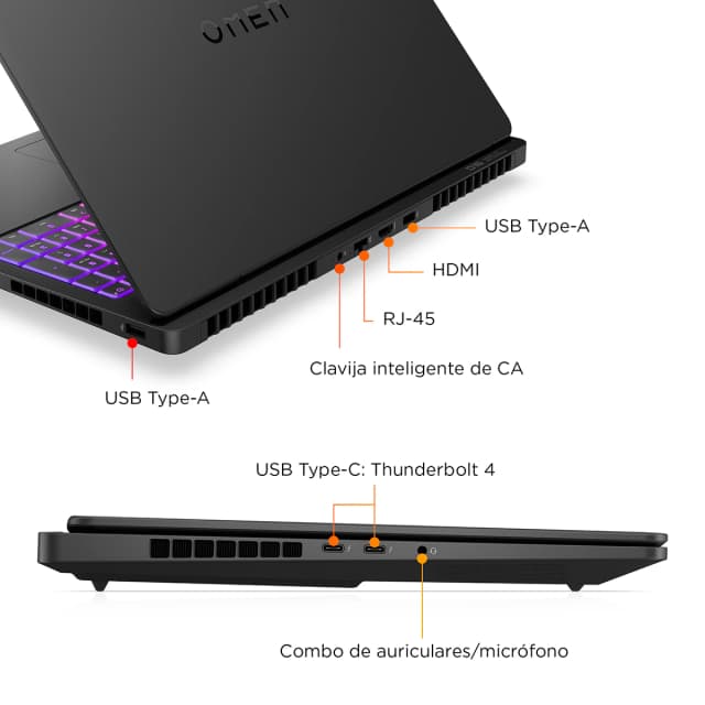Detalle 1 de HP OMEN MAX 16-ah0005ns Intel Core Ultra 9-275HX, 64 GB, 1 TB