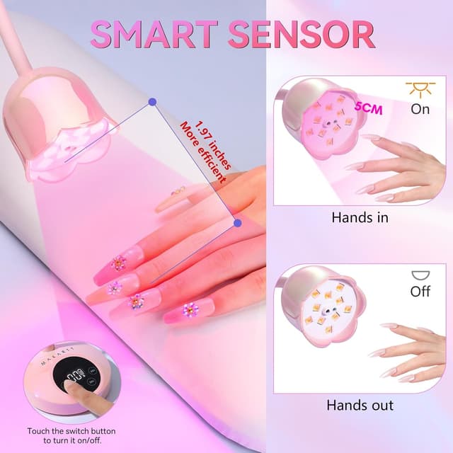 Detalle 1 de Makartt UV LED Nail Lamp 30W 💅
