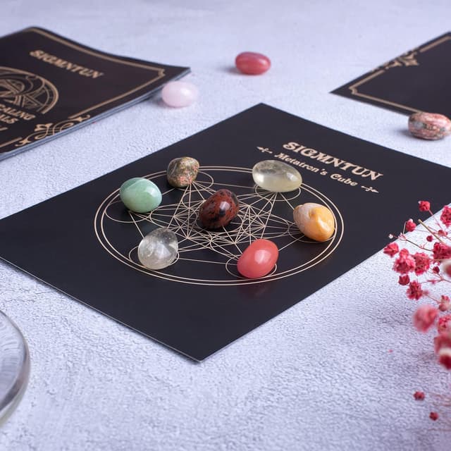 Thumbnail 5 de SigMntun Polished Multicolor Healing Crystal Set 72