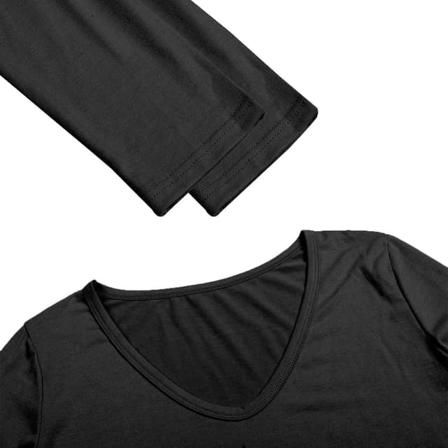 Detalle 2 de Teesho Tshirt Damen Oberteile Crop Top Baumwolle