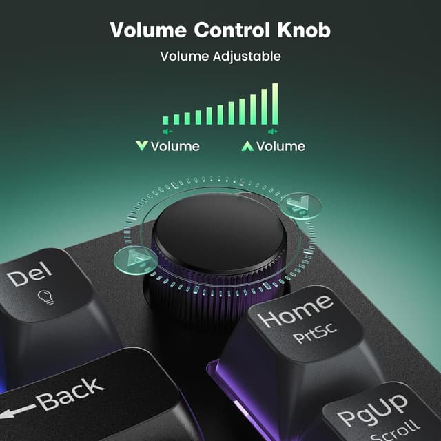 Detalle de TECKNET RGB Gaming Keyboard 83‑key