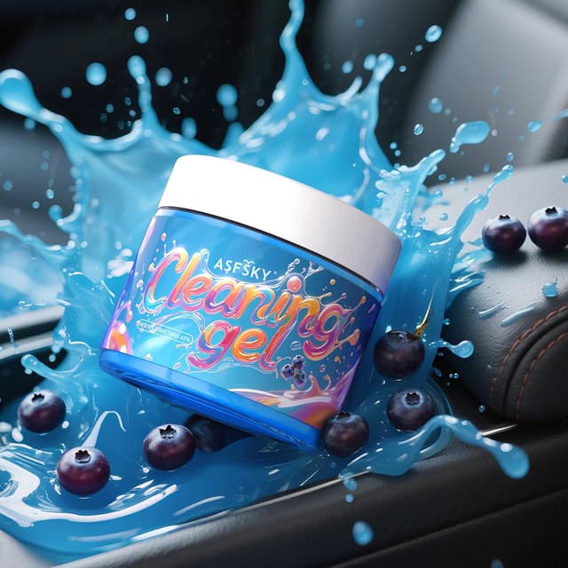 Thumbnail 6 de ASFSKY Tastatur Reinigungsgel für Auto-Innenraum (Reinigungsset) – Blaue Reinigungsknete mit Duft
