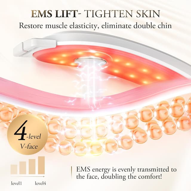 Detalle de V-Face EMS face massager 42°C