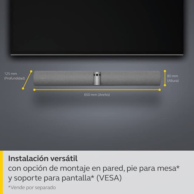 Detalle 2 de Jabra PanaCast 50 barra de vídeo panorámico 4K