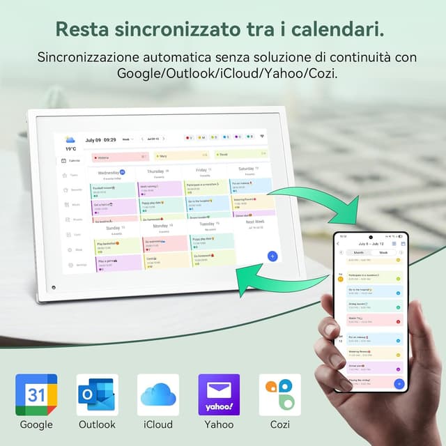 Thumbnail 1 de TABWEE P10 10.1" Calendario digitale