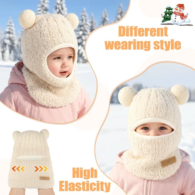 Thumbnail 5 de AYPOW Baby Winter Hat Set