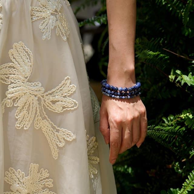 Detalle de Bivei Kristall Armband 8mm Perlen Natürlicher Stein