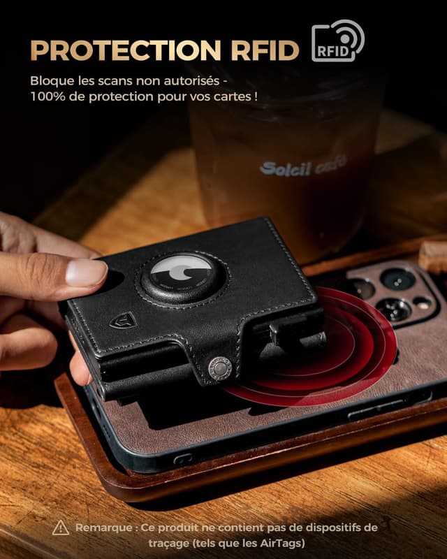 Thumbnail 5 de LORZOR Portefeuille Cuir XXL 10 cartes