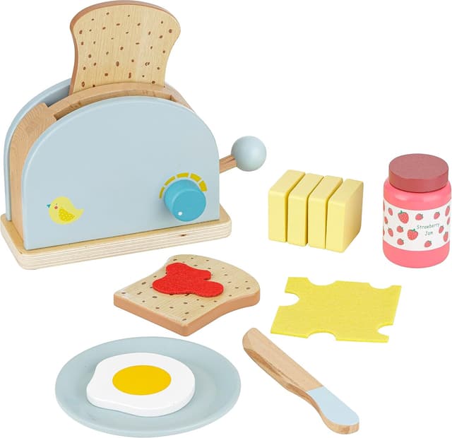 Thumbnail 6 de Baroni Toys Set da Tè in Legno Montessori con 10 accessori (teiera, tazzine e vassoio) per bambini 3-7 anni