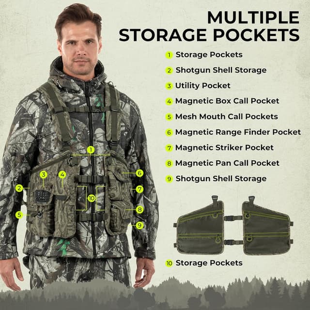 Detalle de Extremus BearHauler Turkey Hunting Vest (Convertible Daypack) by KastKing