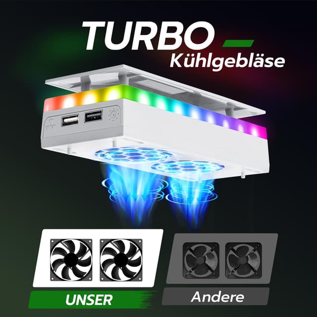 Detalle 2 de Mcbazel Xbox Serie S Lüfter 4500 RPM