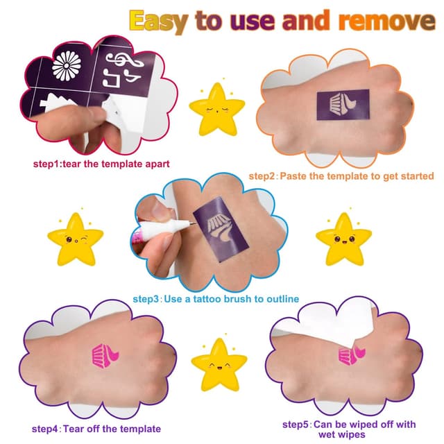 Thumbnail 3 de Gigmeta Tattoo Stifte 6 Farben Set