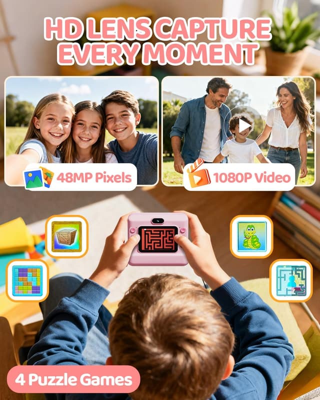 Detalle 1 de CalineGam Kids Camera 32GB Instant Print