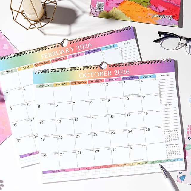 Thumbnail 6 de 2026 Calendar UK wall calendar 📆