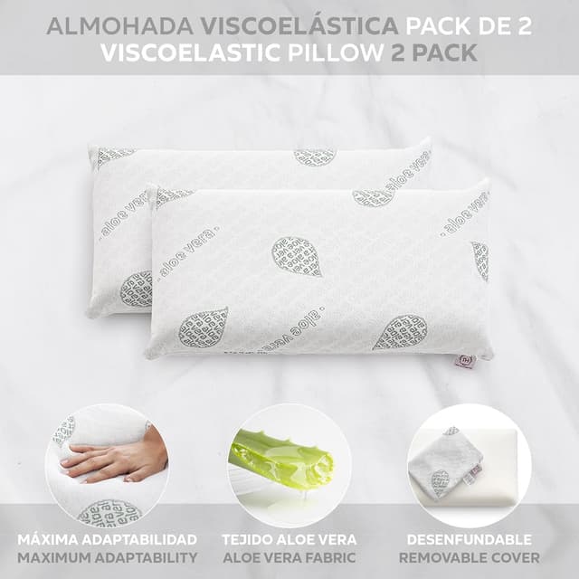 Detalle 2 de Textilhome Almohada Viscoelástica 75 cm