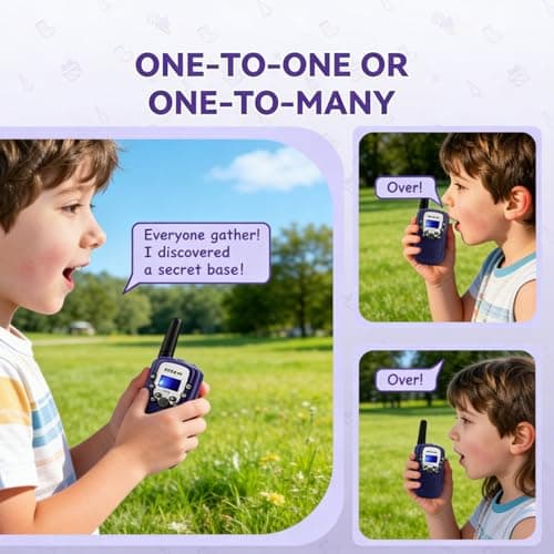 Thumbnail 7 de Retevis RT388 walkie talkie infantil PMR446 (8 canales) con pantalla LCD, VOX y linterna