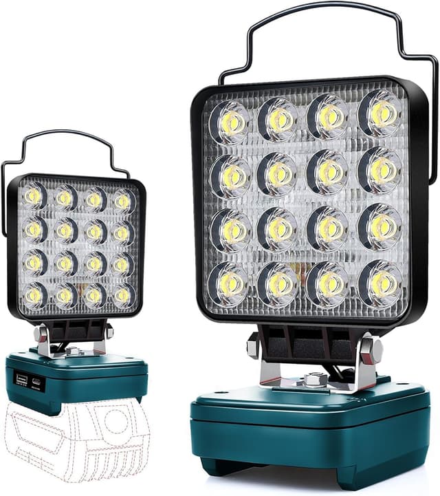 Detalle de Akku Arbeitsleuchte für Bosch 18V 48 W