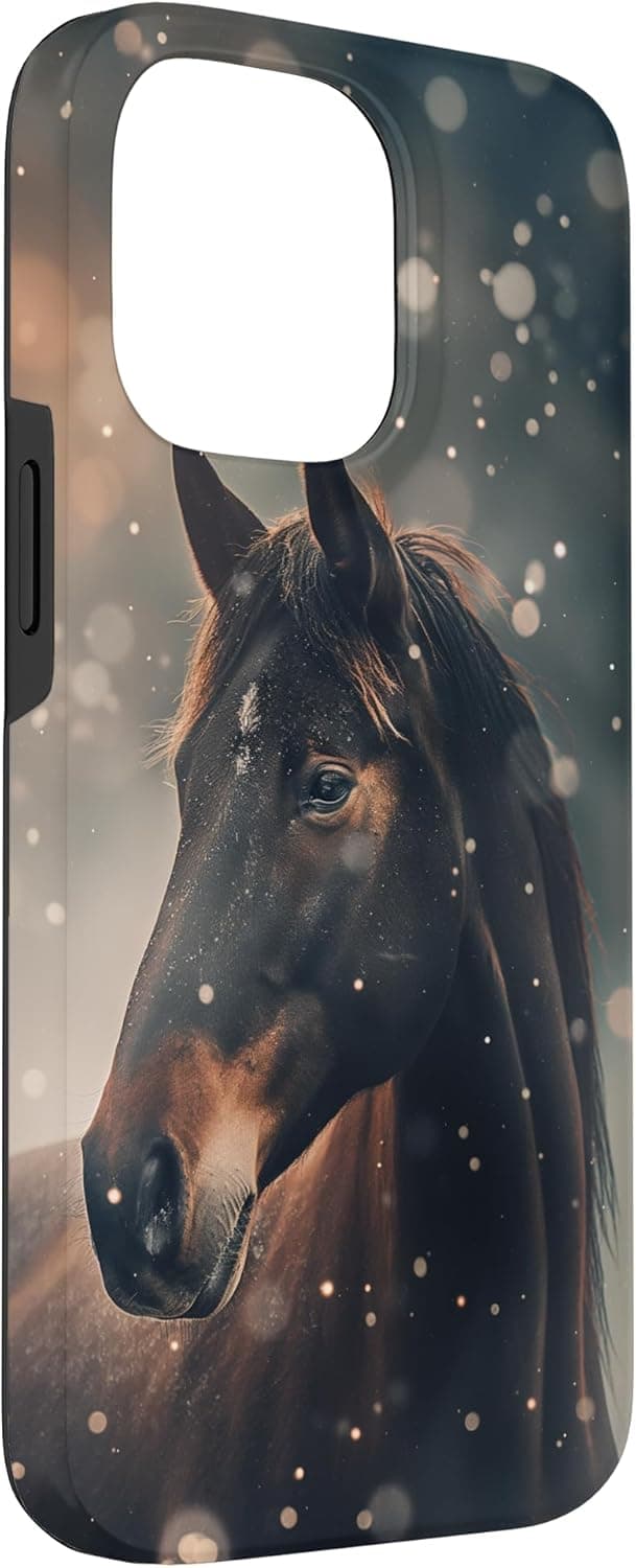 Detalle de Coque iPhone 14 Pro Max Cheval flocons