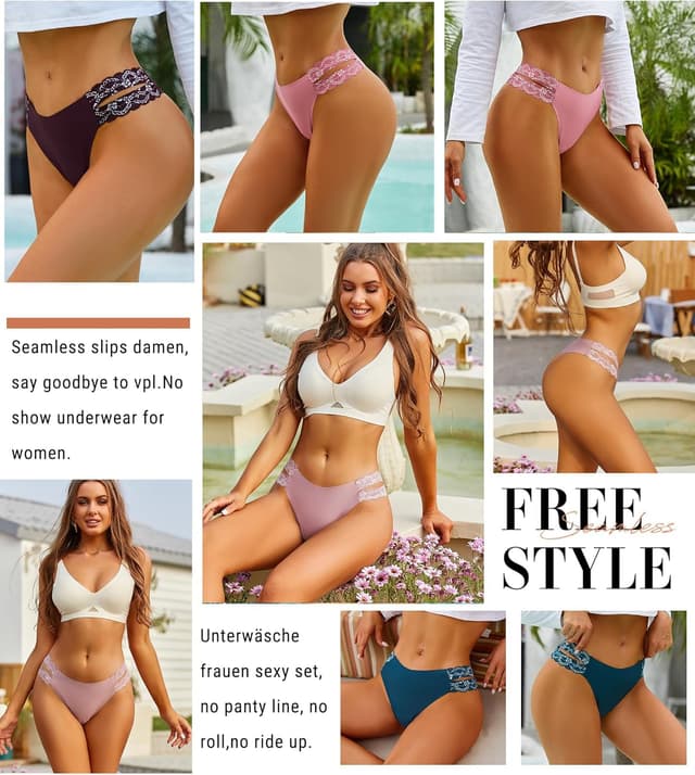 Detalle 2 de BeReady seamless thongs, 6 pack