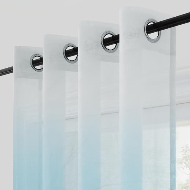 Detalle 2 de Rideau voilage dégradé Topfinel 140x225