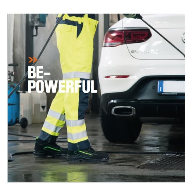 Detalle de Base Protection Be-Powerful Top – bottes de sécurité imperméables S3 WR, noir et vert, taille 50