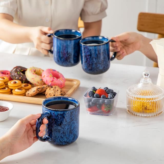 Thumbnail 6 de vancasso STARRY 16 oz Ceramic Coffee Mugs Set