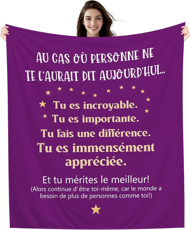 Thumbnail 6 de Amorea À ma Meilleure Amie La Vie est Dure… plaid couverture en flanelle (150 x 130 cm)