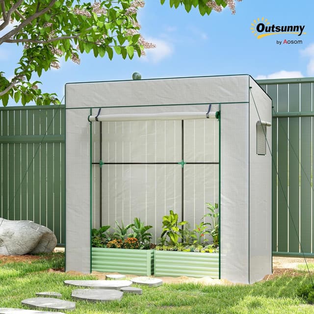 Detalle 2 de Outsunny Invernadero Pequeño 196x77x197 cm
